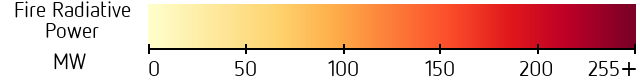 Échelle de la puissance radiative Sentinel-3 (© EUMETSAT)
